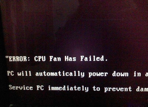 電腦開機顯示英文“ERROR：cpu fan has failed”解決辦法
